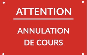 annulation de cours 27 mars