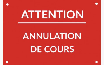 annulation de cours 27 mars