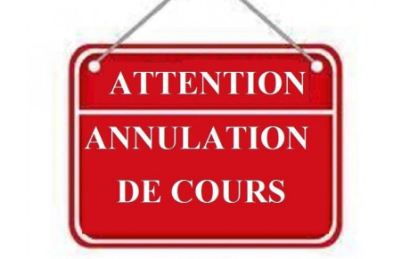 Annulation Longe côte 23/02