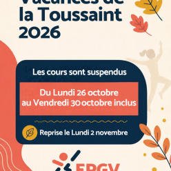 Vacances de la Toussaint 2026
